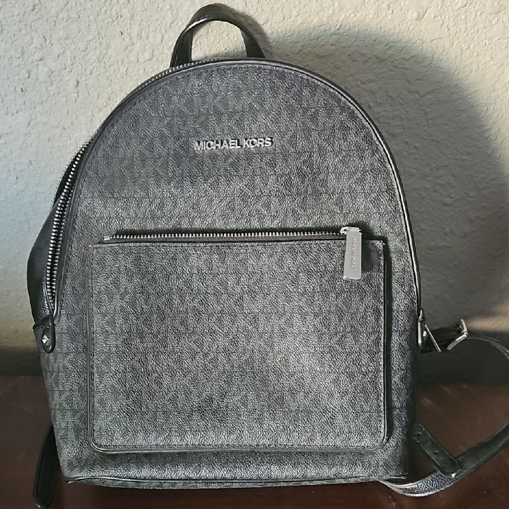 Michael Kors Charcoal Backpack